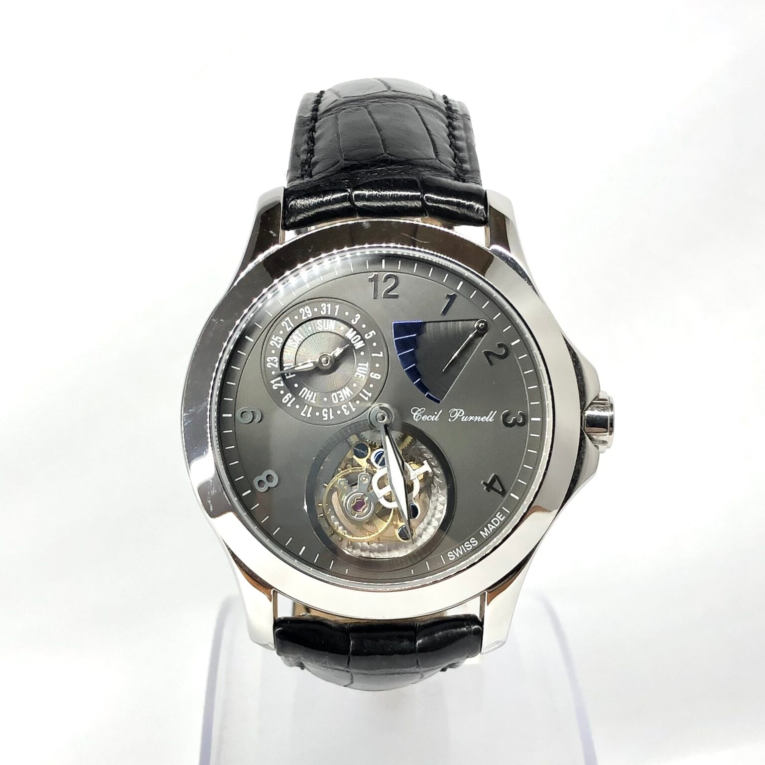 Cecil Purnell Tourbillon Stainless Steel Watch Limited Edition