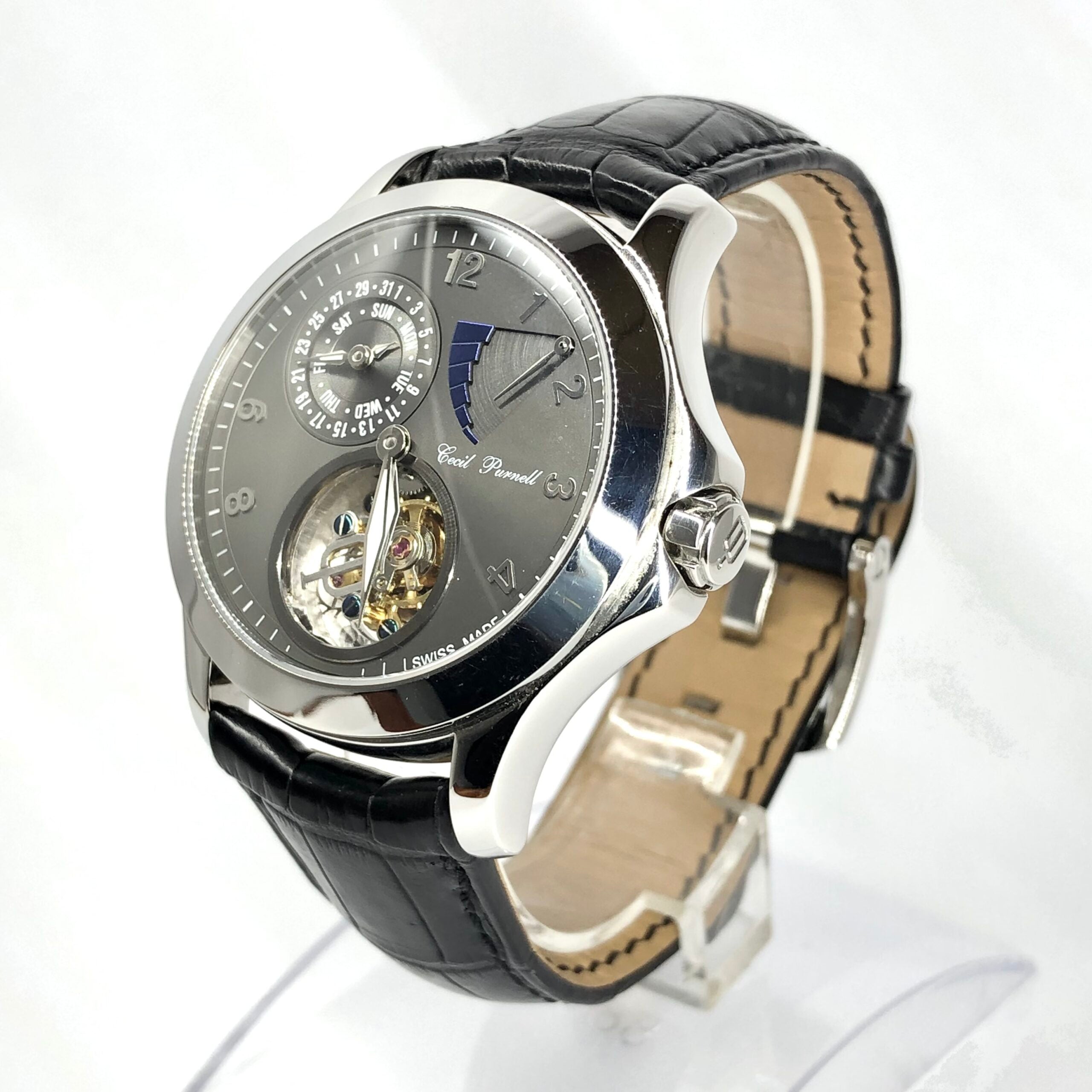 Cecil Purnell Tourbillon Stainless Steel Watch Limited Edition