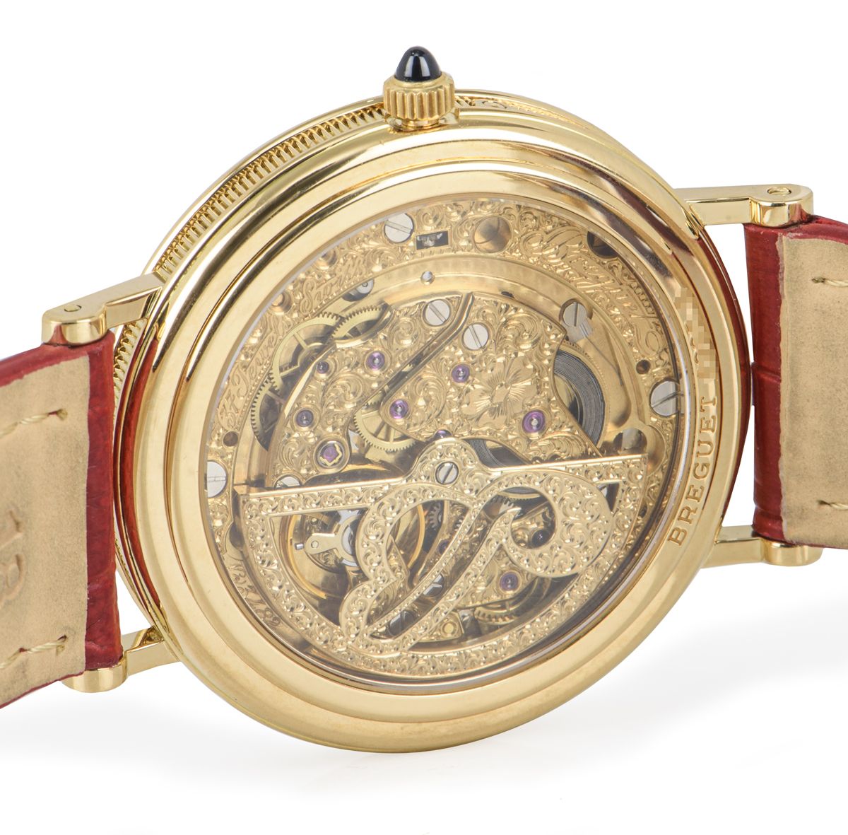 BREGUET RARE CLASSIQUE SKELETON DIAL OPENWORK YELLOW GOLD 3135